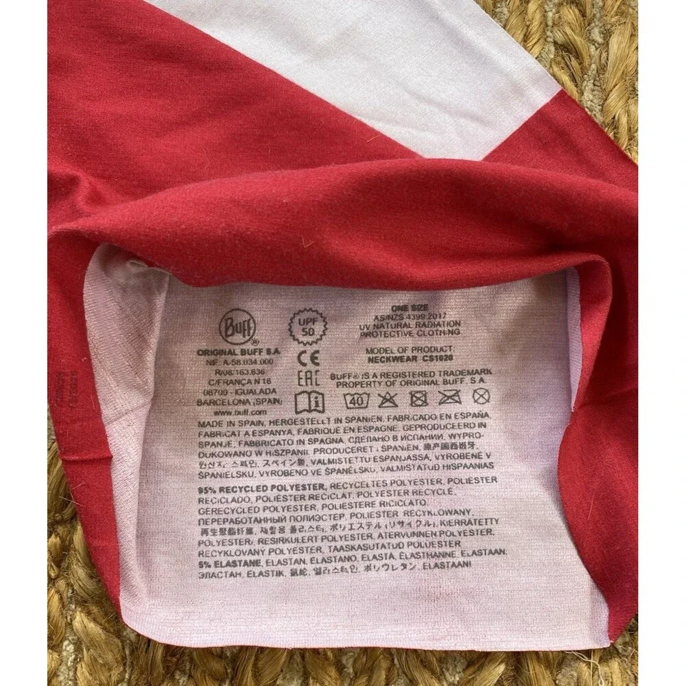 Buff Original Neck Gaiter UPF 50 Outdoor Neck Headwear Protection R/W/B Texas